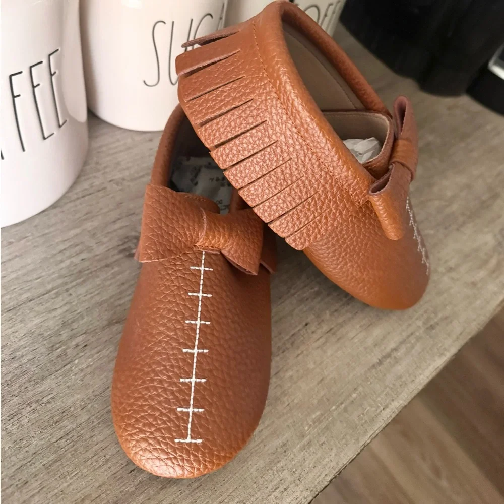 Monkey Feet Girls Football Moccasins
